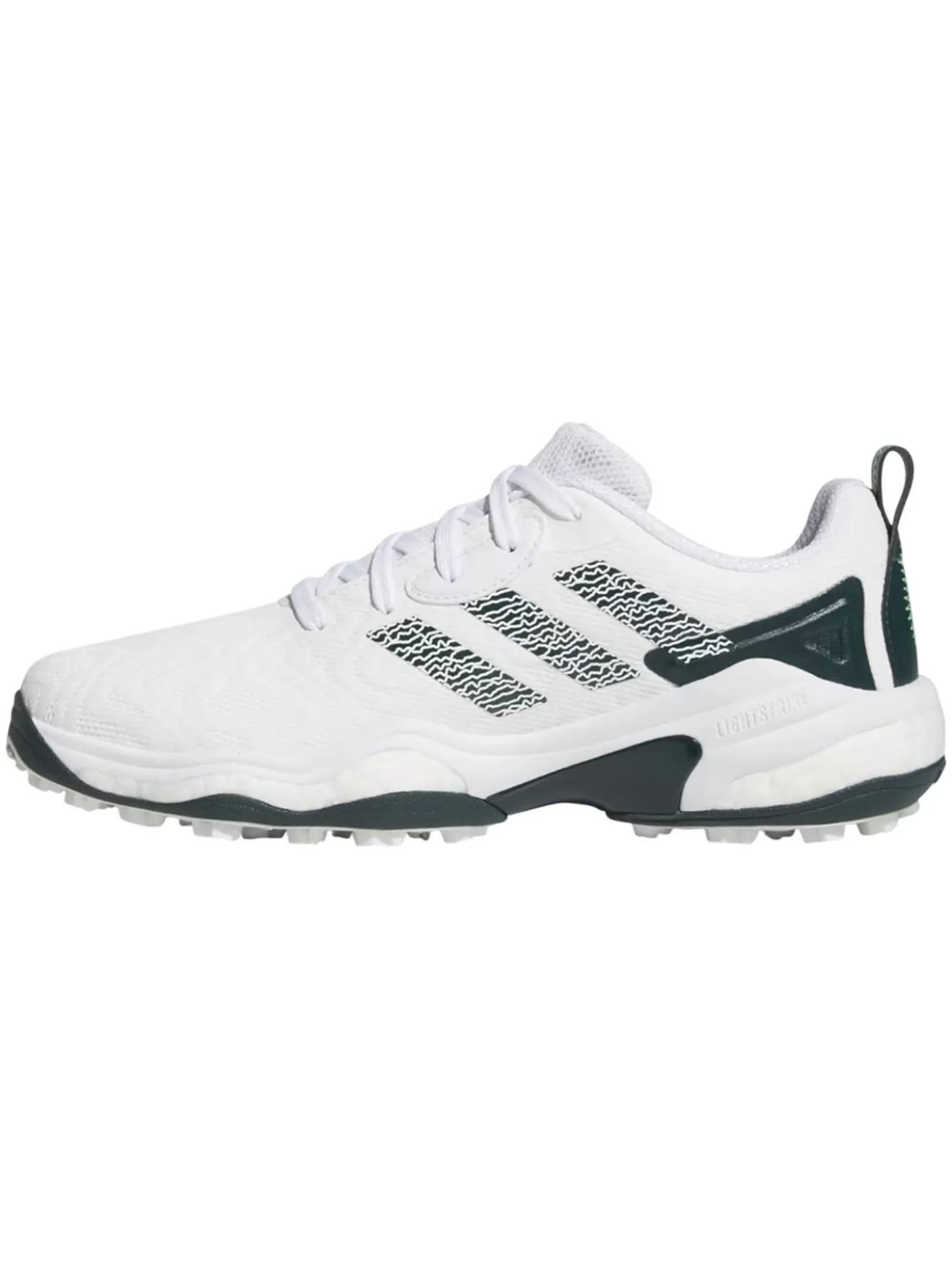 adidas Codechaos 25 Spikeless Golf Shoes - Ftwr White/Aurora Ivy/Lime Burst