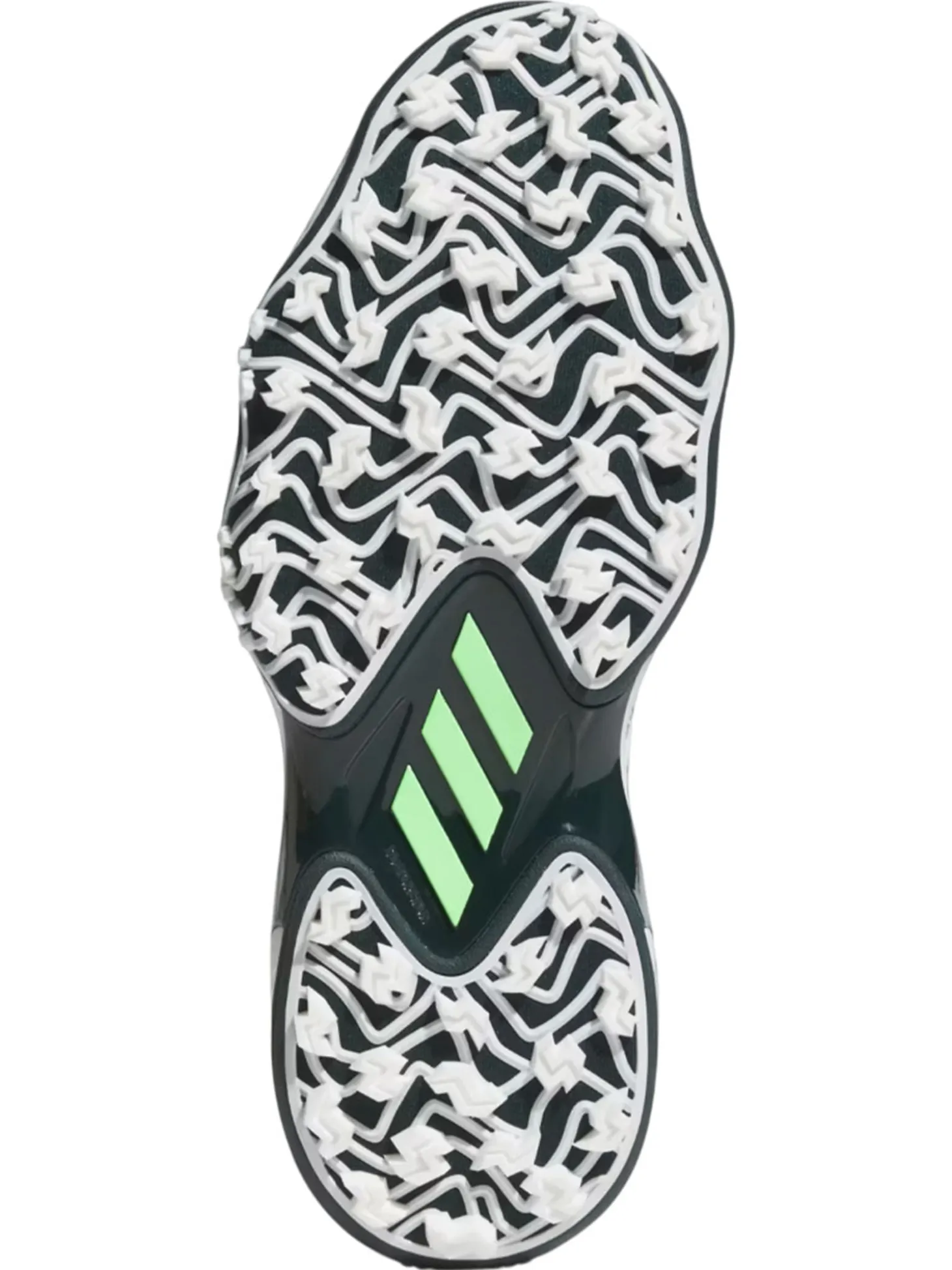 adidas Codechaos 25 Spikeless Golf Shoes - Ftwr White/Aurora Ivy/Lime Burst