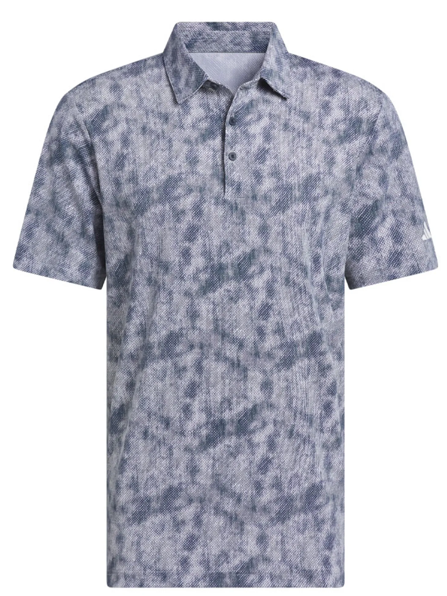 adidas Ultimate365 Textured Print Polo Shirt - Collegiate Navy/White