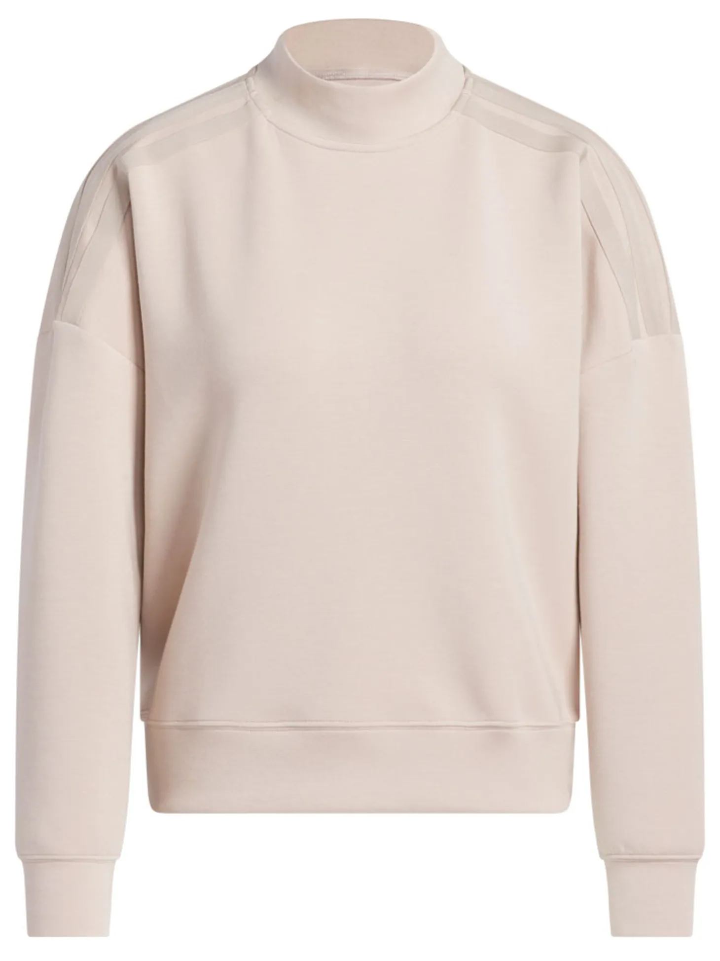 adidas Womens Beyond Spacer Mock Layer Sweatshirt - Wonder Taupe
