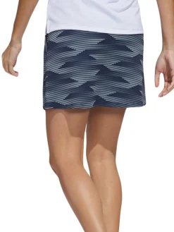adidas Womens Ultimate365 Printed 16-Inch Skort - Collegiate Navy