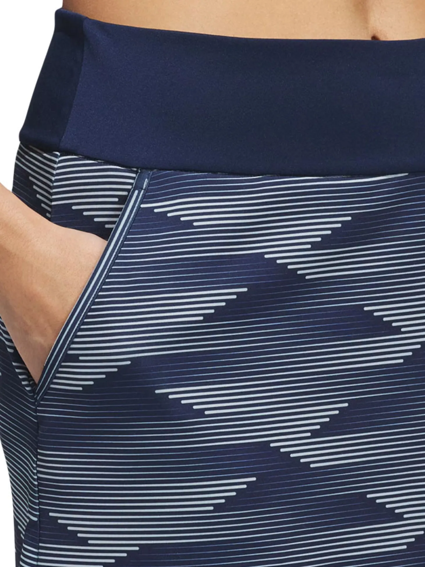 adidas Womens Ultimate365 Printed 16-Inch Skort - Collegiate Navy