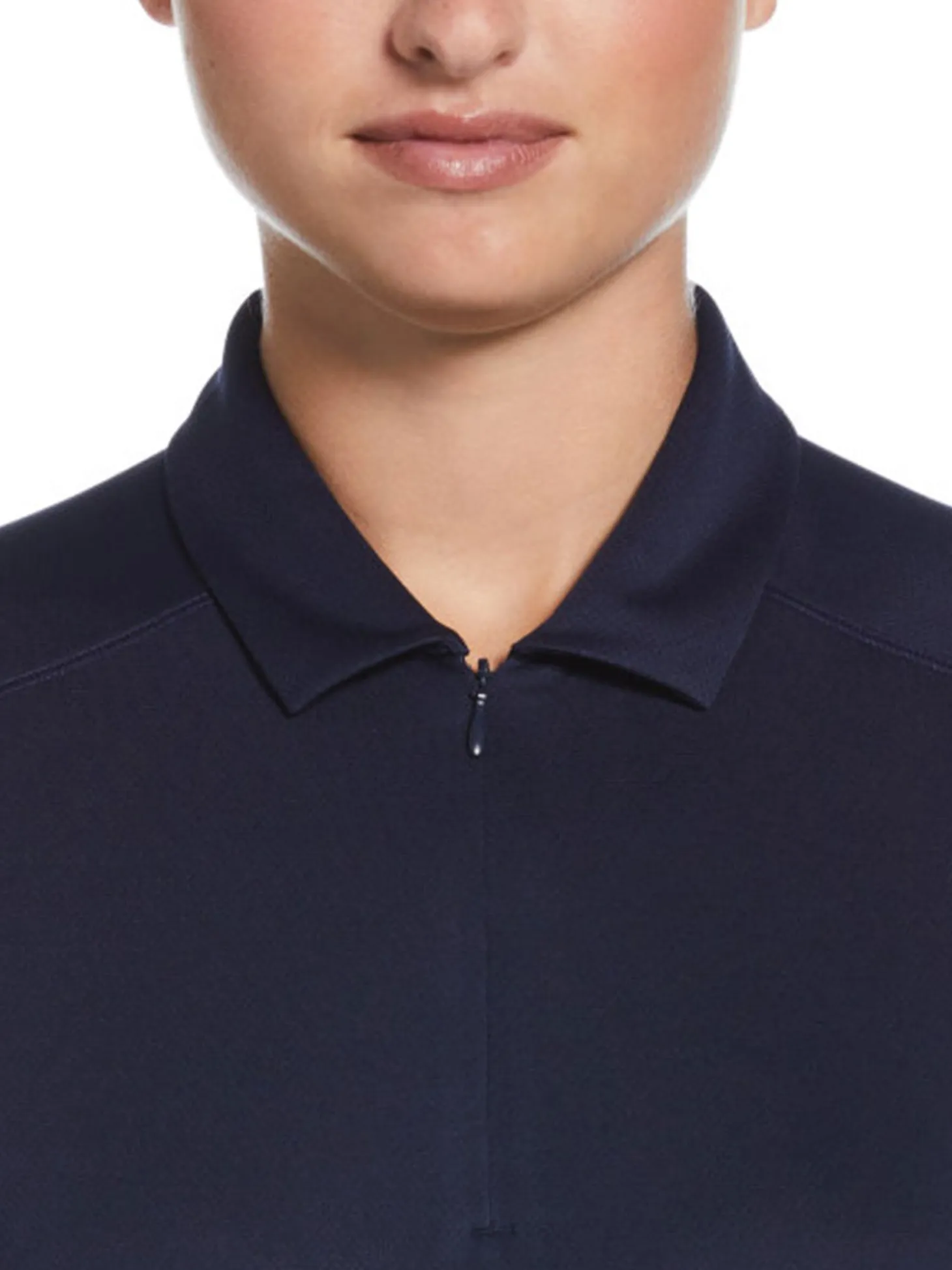 Ben Hogan Women's Solid Ventilation Polo - Peacoat
