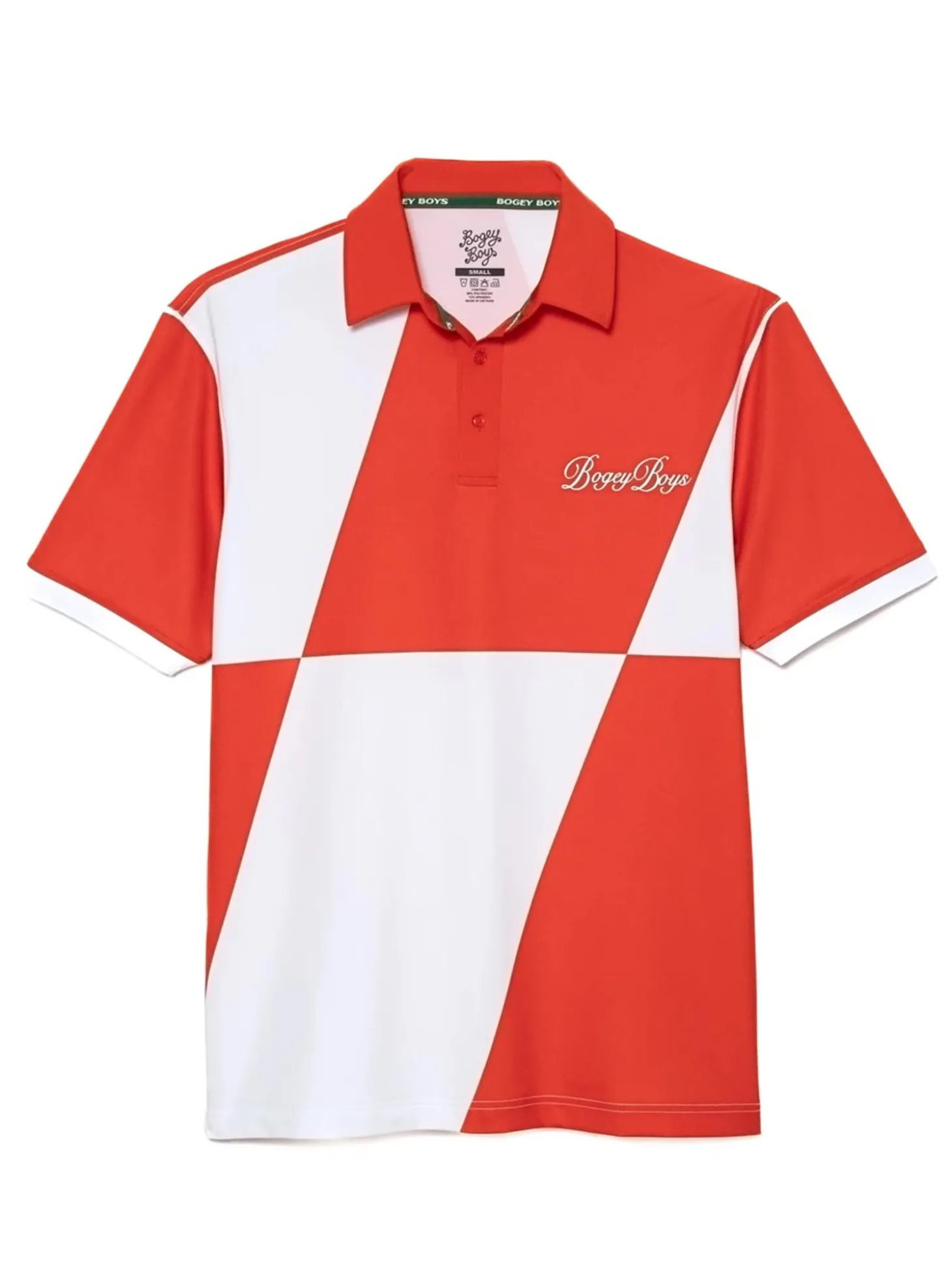 Bogey Boys Slanted Athletic Polo - Tangerine
