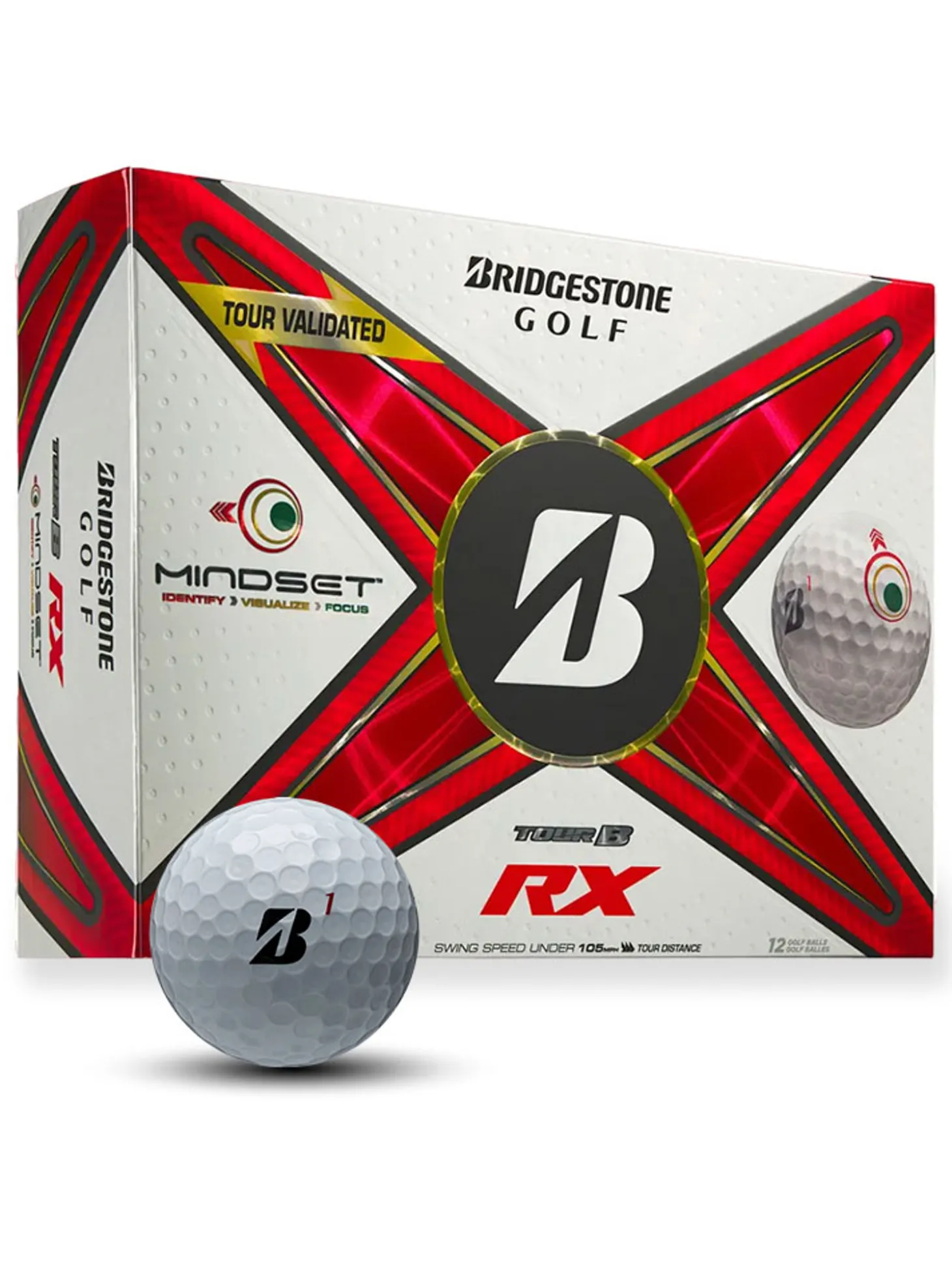 Bridgestone TOUR B RX MindSet Golf Balls