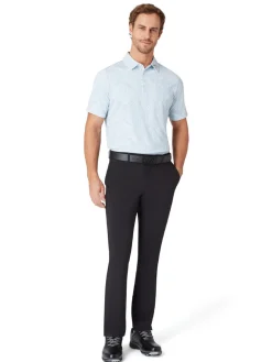 Callaway Gingham Print Polo - Bright White