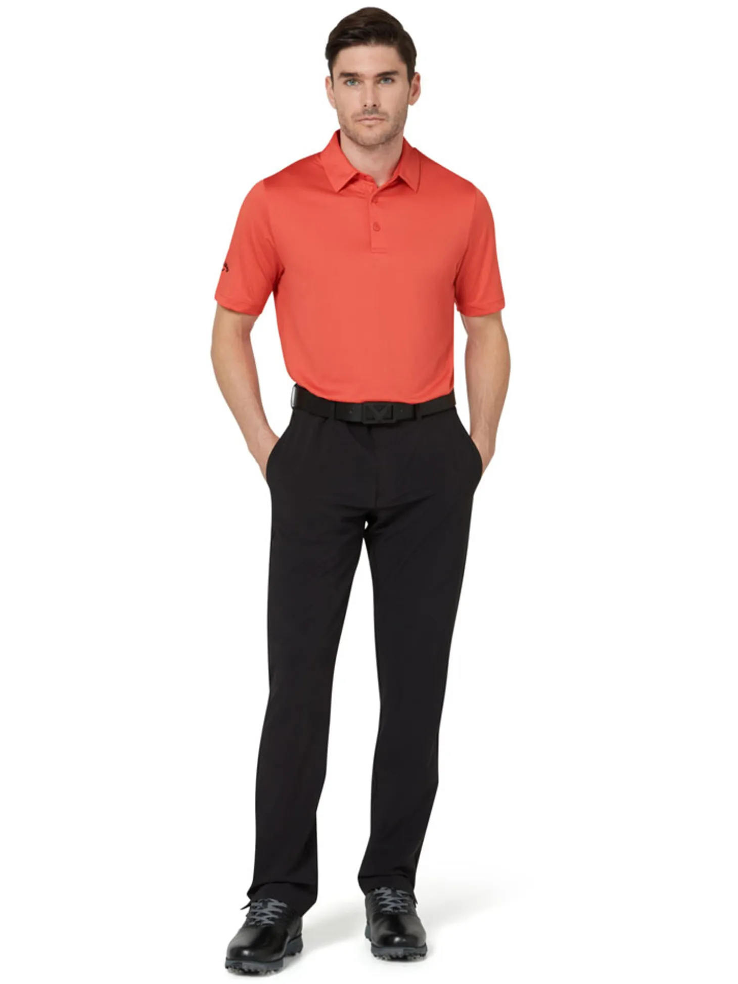 Callaway SwingTech Solid Polo - Spiced Coral