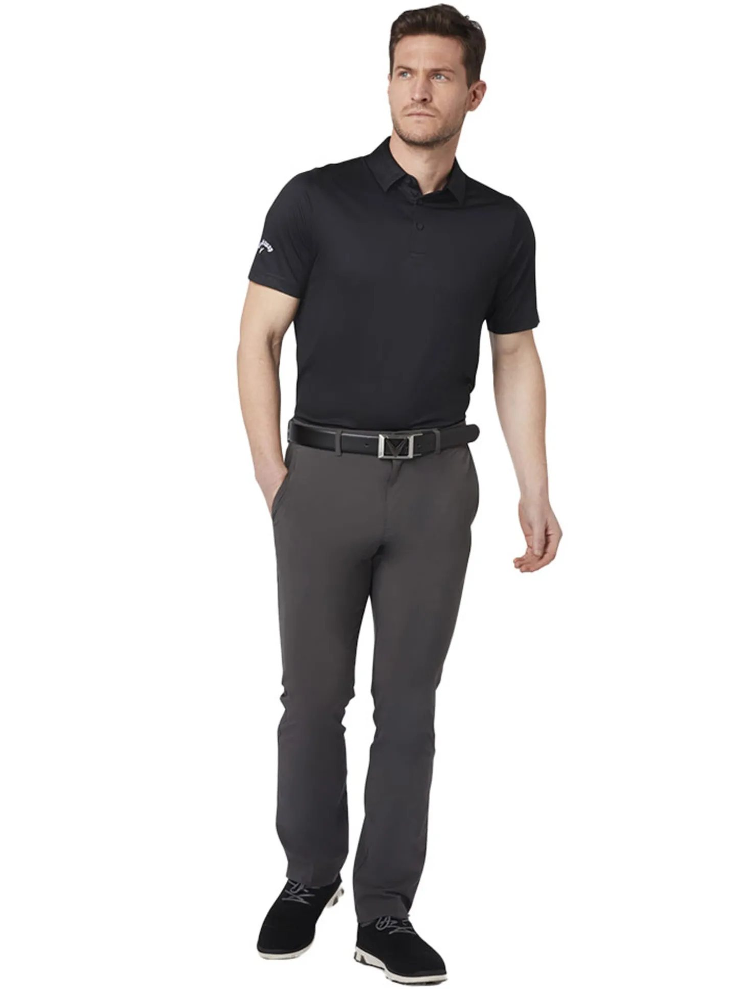 Callaway SwingTech Solid Polo - Caviar