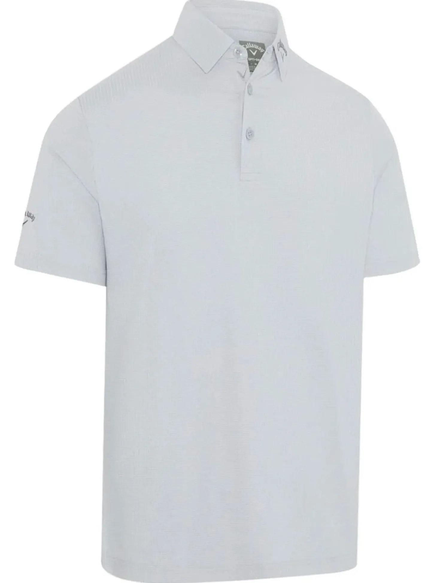 Callaway Ventilated Classic Jacquard Golf Polo - Grey Dawn