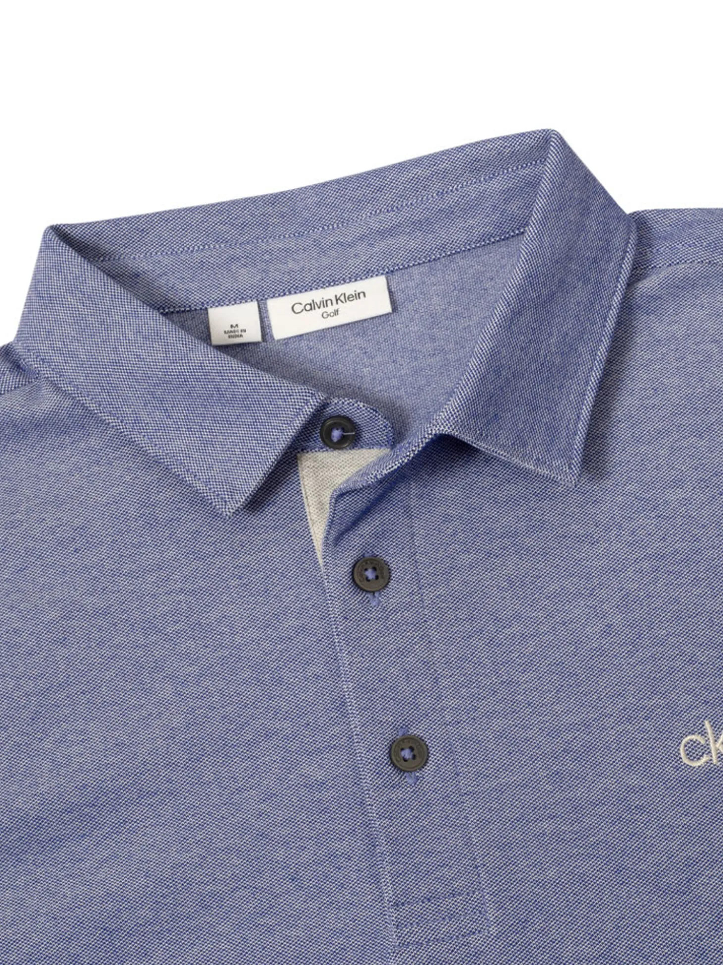 Calvin Klein Bayard Long Sleeve Polo - French Blue