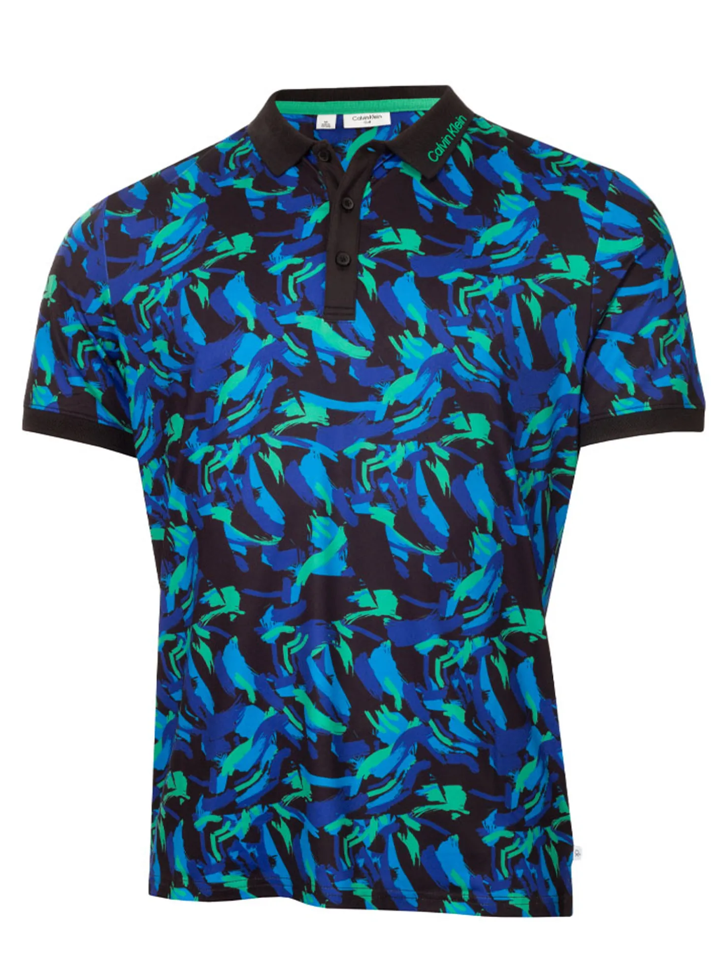 Calvin Klein Brushstroke Print Polo - Brushstroke Print