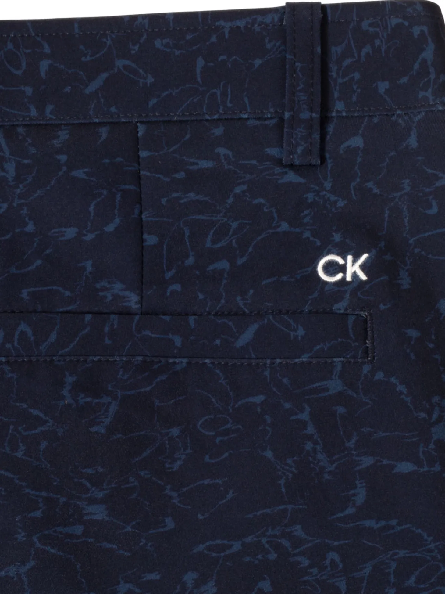 Calvin Klein Printed Bullet Regular Fit Stretch Short - Navy