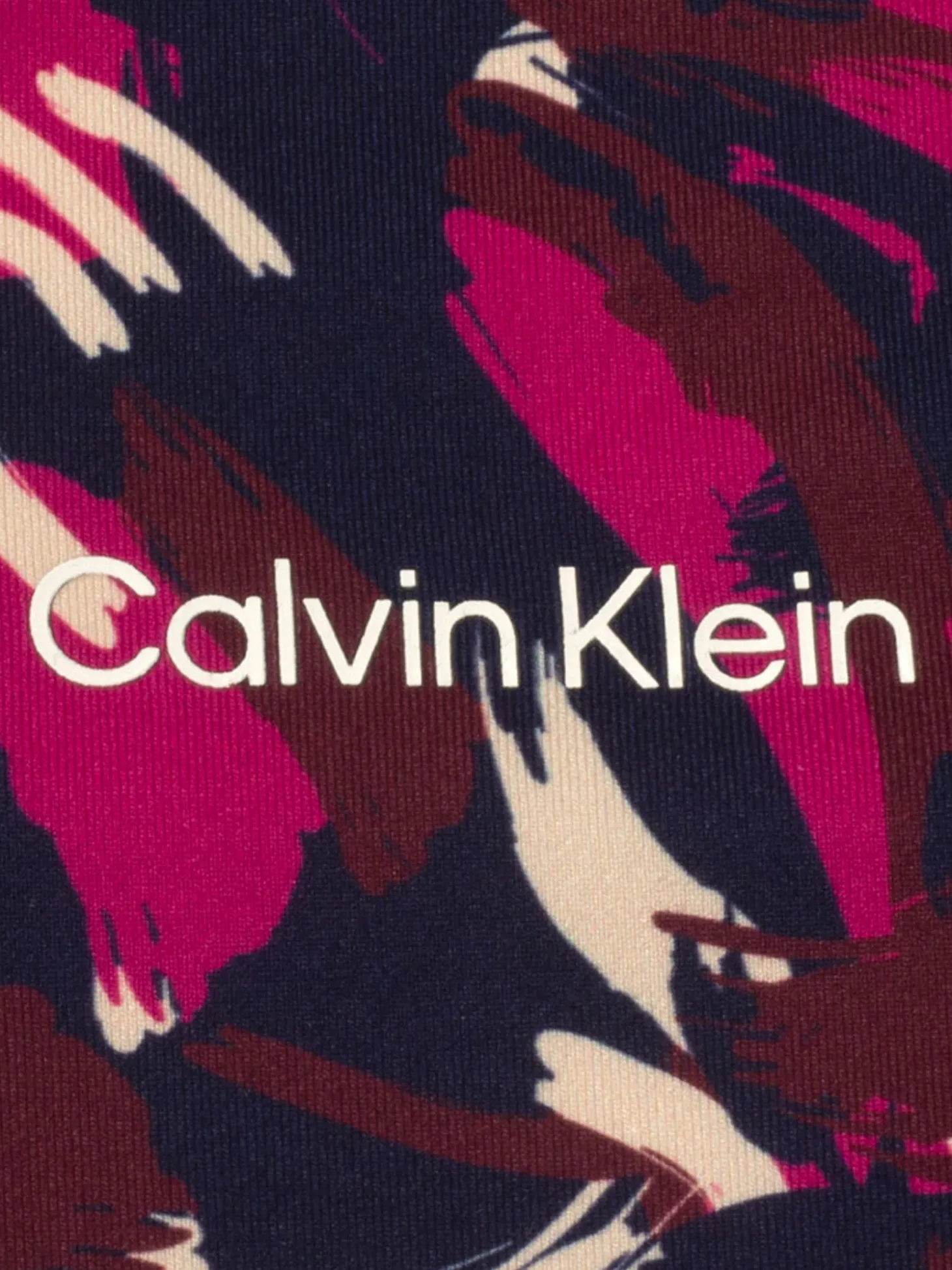 Calvin Klein Womens Brushstroke Printed Polo - Brushstroke Print