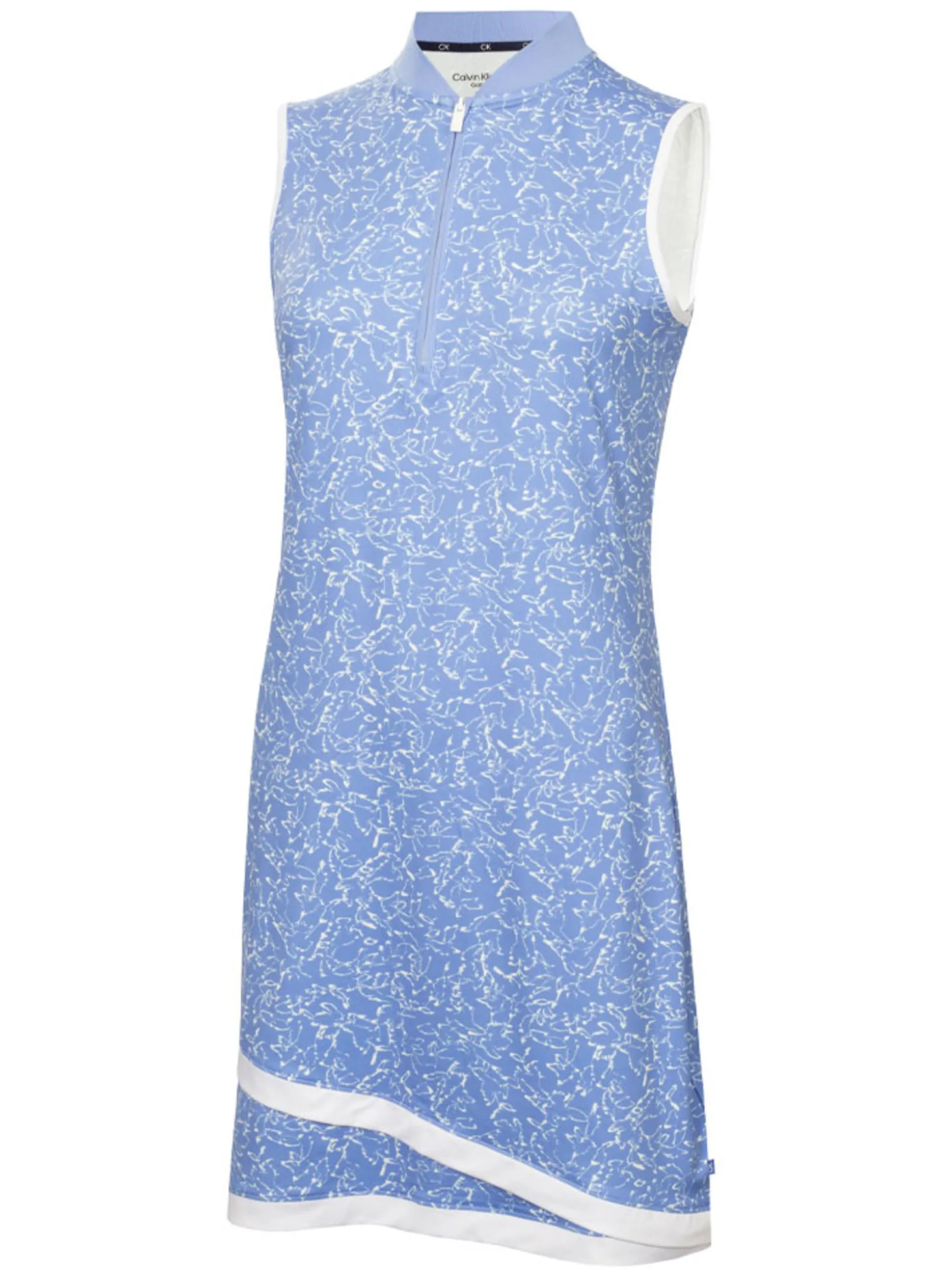 Calvin Klein Womens Harmony Printed Dress - Cornflower Blue