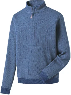 FootJoy Drop Needle Pullover - Twilight Blue