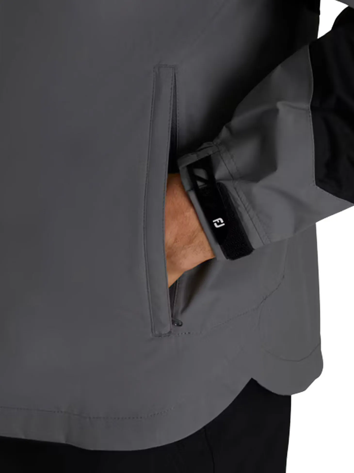FootJoy HydroLite X Rain Jacket - Charcoal/Black