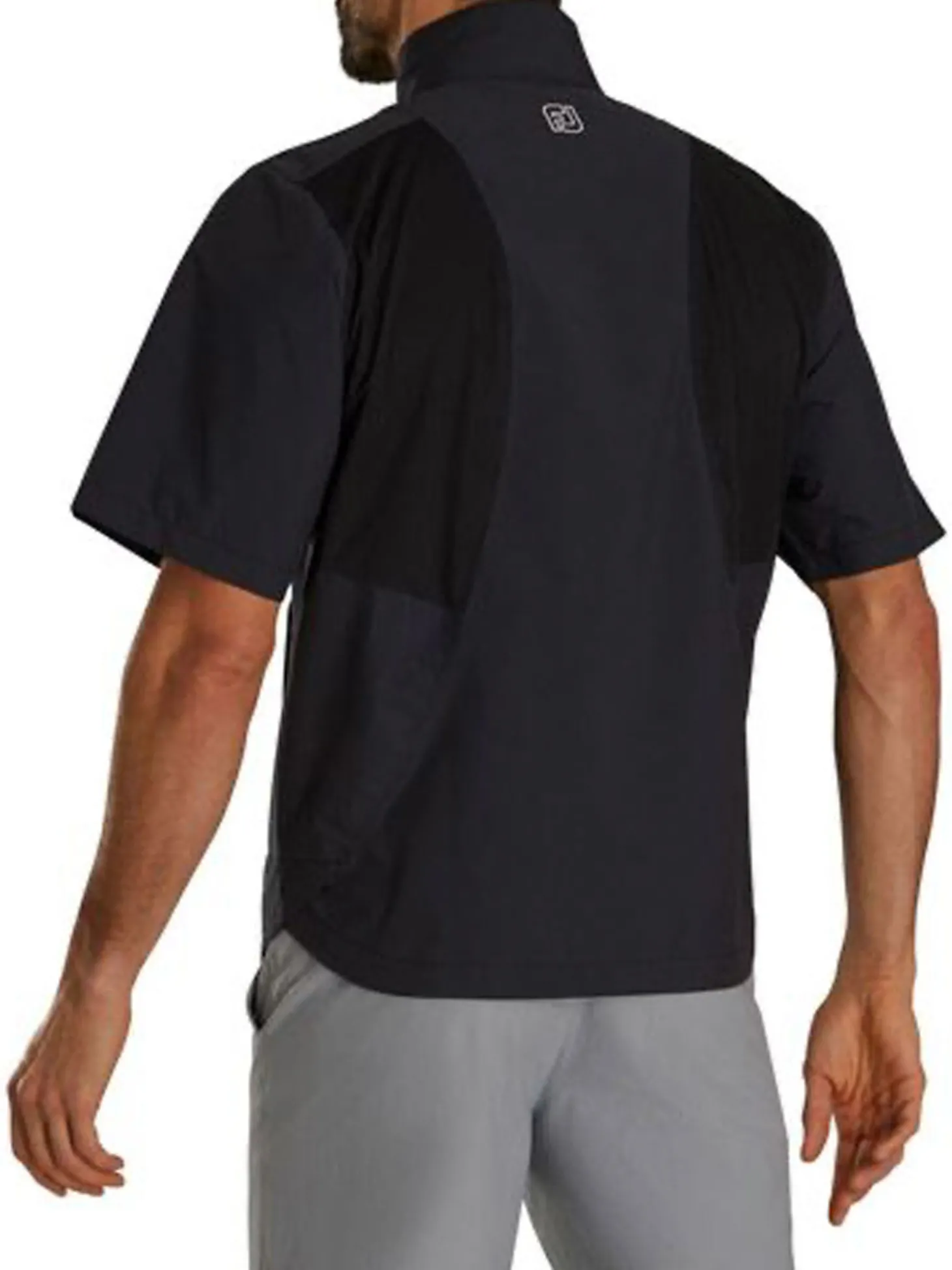 FootJoy HydroLite X Short Sleeve Rain Jacket - Black