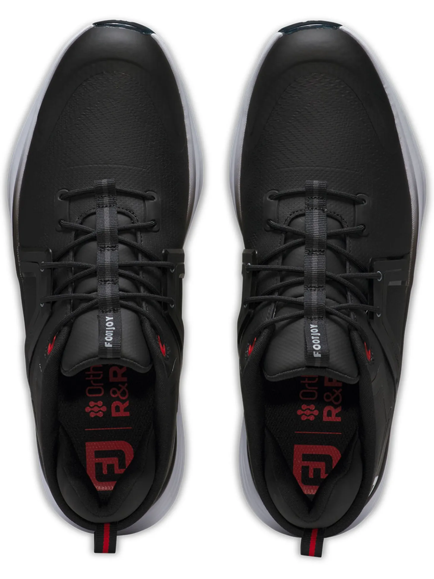 FootJoy HyperFlex Golf Shoes - Black/White/Red