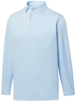 FootJoy Long Sleeve Sun Protection Polo - Sky