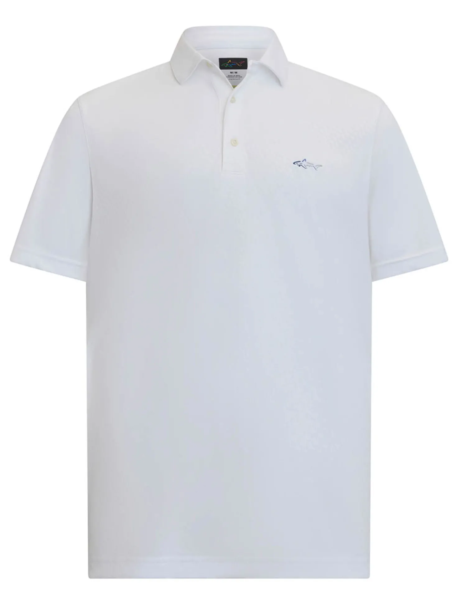 Greg Norman ML75 Geo Embossed Polo - White