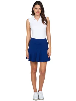 IBKUL Solid Flounce Skort (16.25