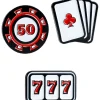 King Pins Golf Ball Marker Set 3 Pack - Casino