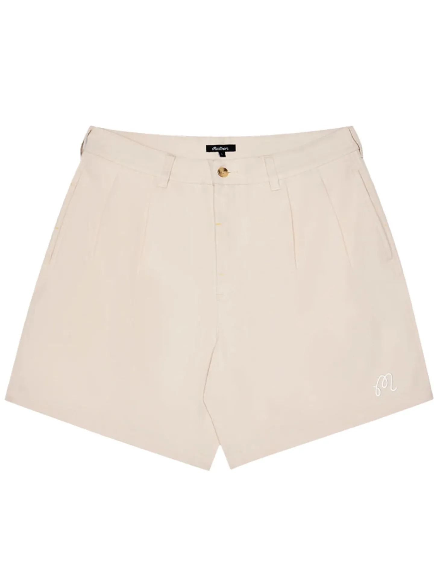 Malbon Classic Pleated Short - Sand