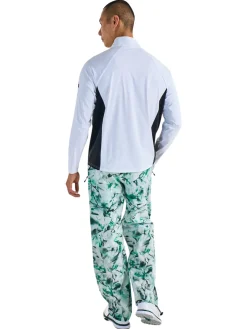Malbon Poly Performance Quarter Zip - White