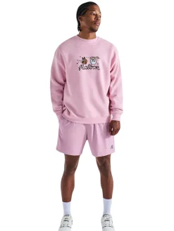 Malbon Two Man Scramble Crew Fleece - Pink