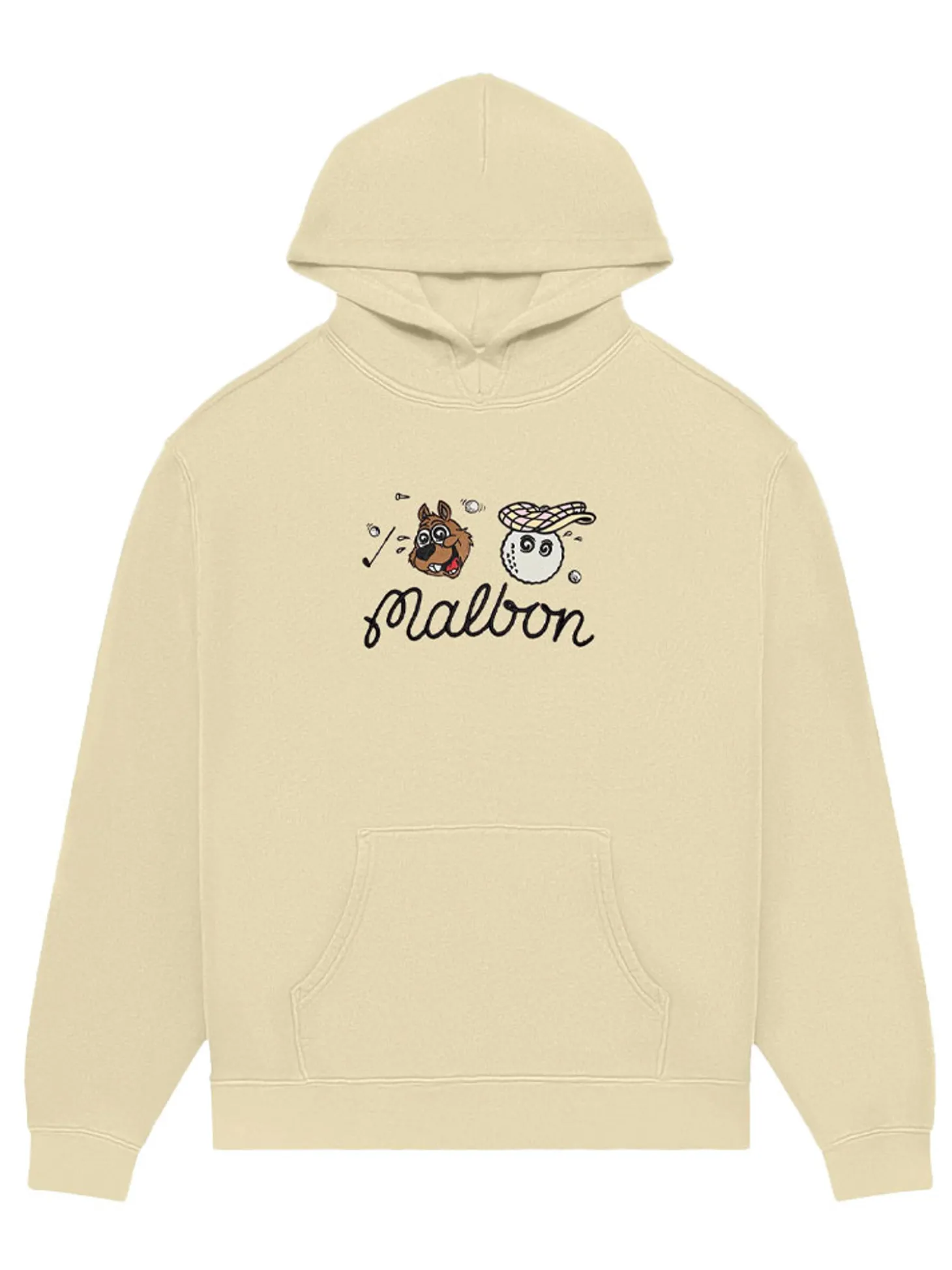 Malbon Two Man Scramble Hoodie - Light Khaki
