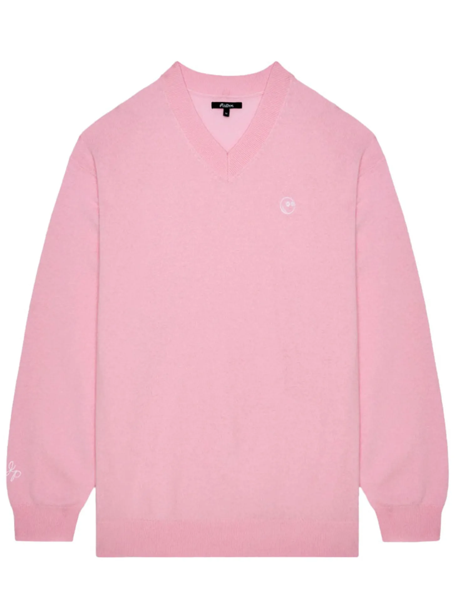 Malbon x Jesper Parnevik V-Neck Merino Wool Sweater - Pink