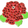 Navika Swarovski Crystal Rose Red Marker
