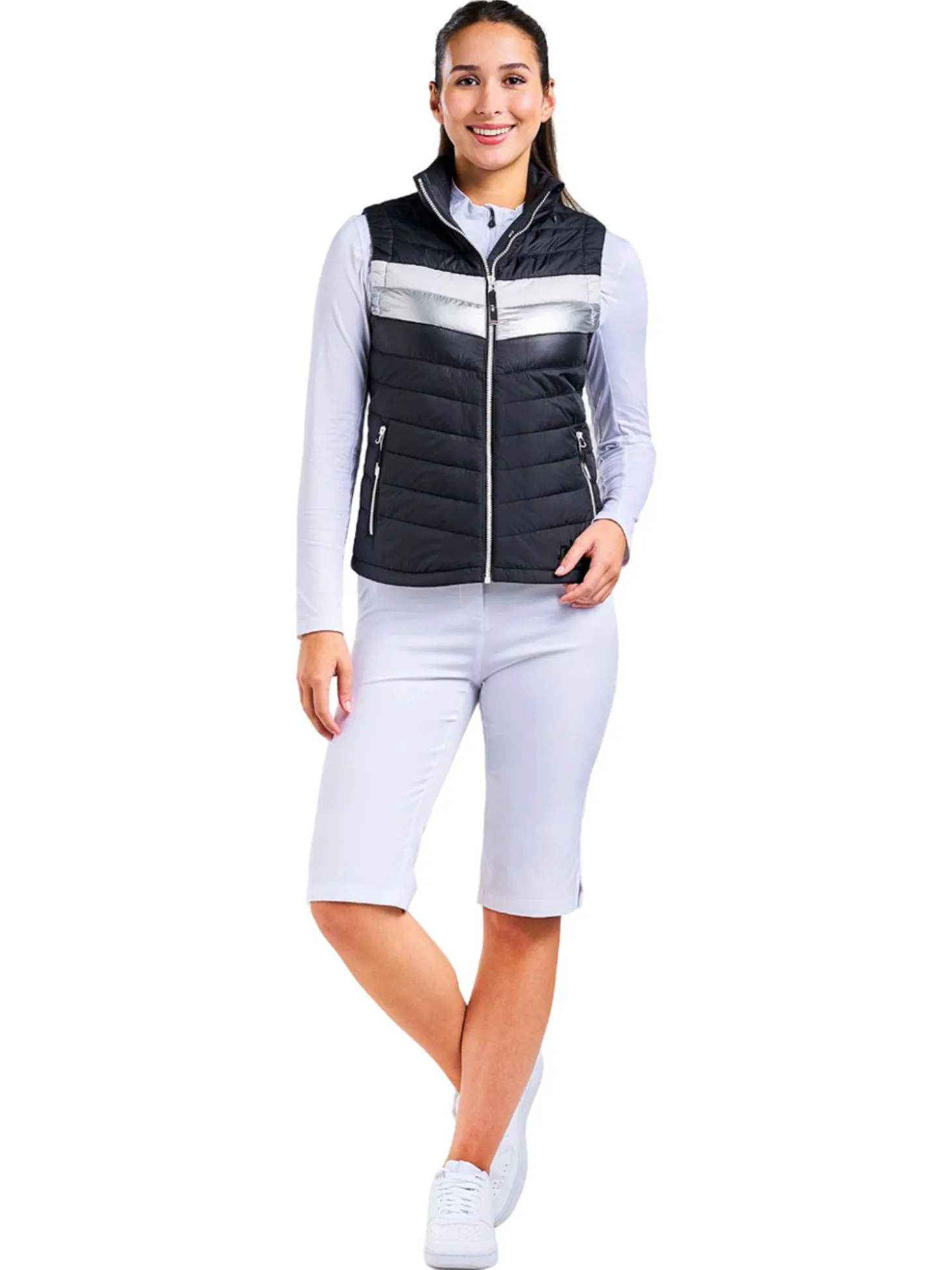 Nivo Women's Grace Full Zip Vest - Black