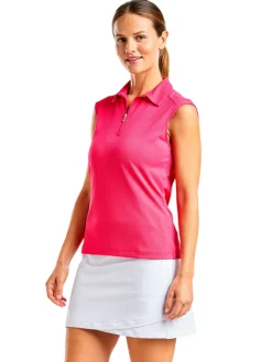 Nivo Women's Nikki II Sleeveless Polo - Cherry