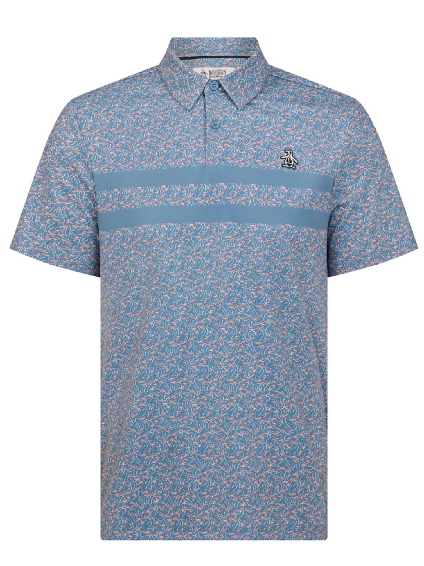 Original Penguin Engineered Novelty Stripe Polo - Quiet Harbour