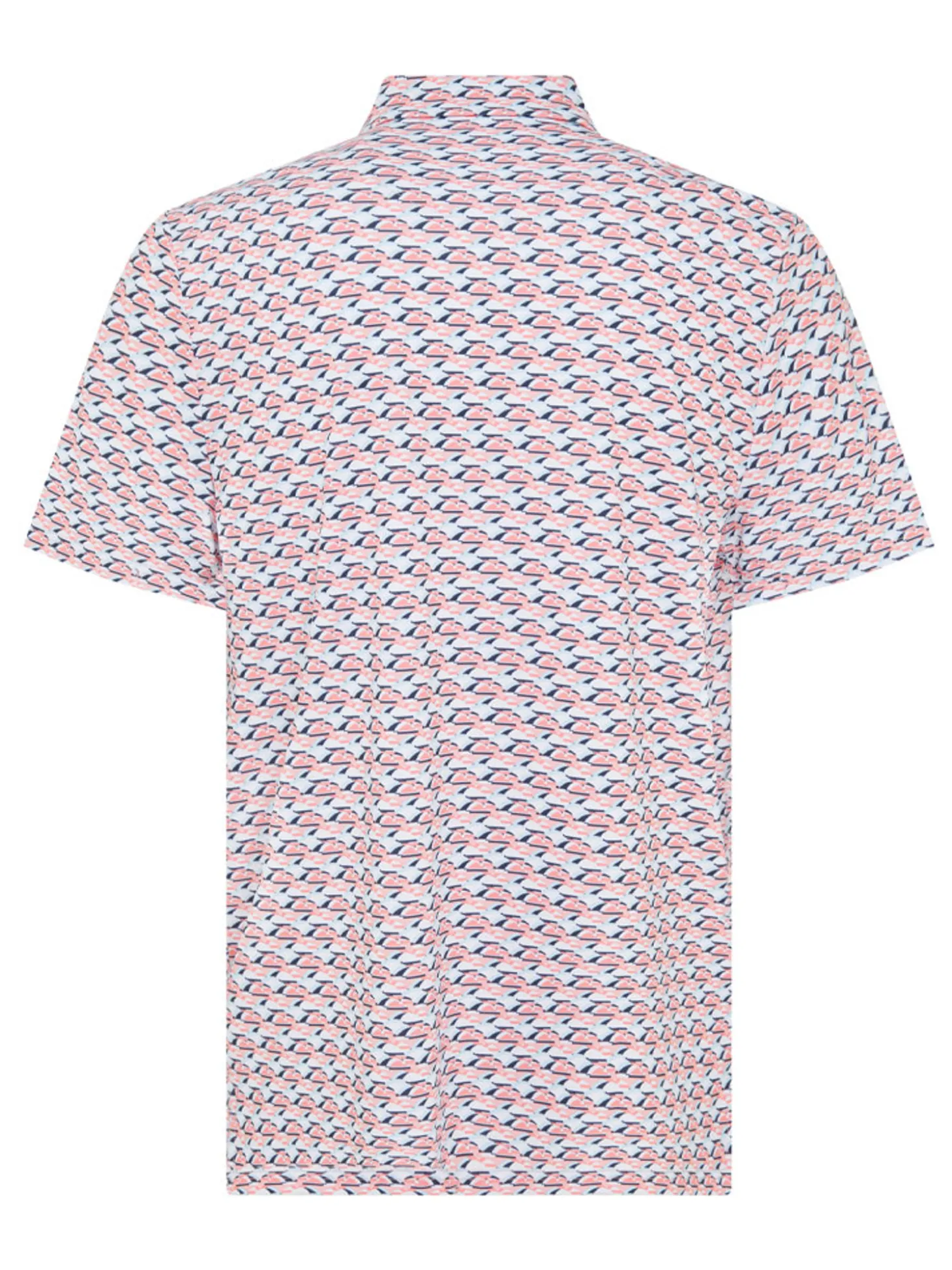 Original Penguin Layered Umbrella Print Polo - Murex Shell