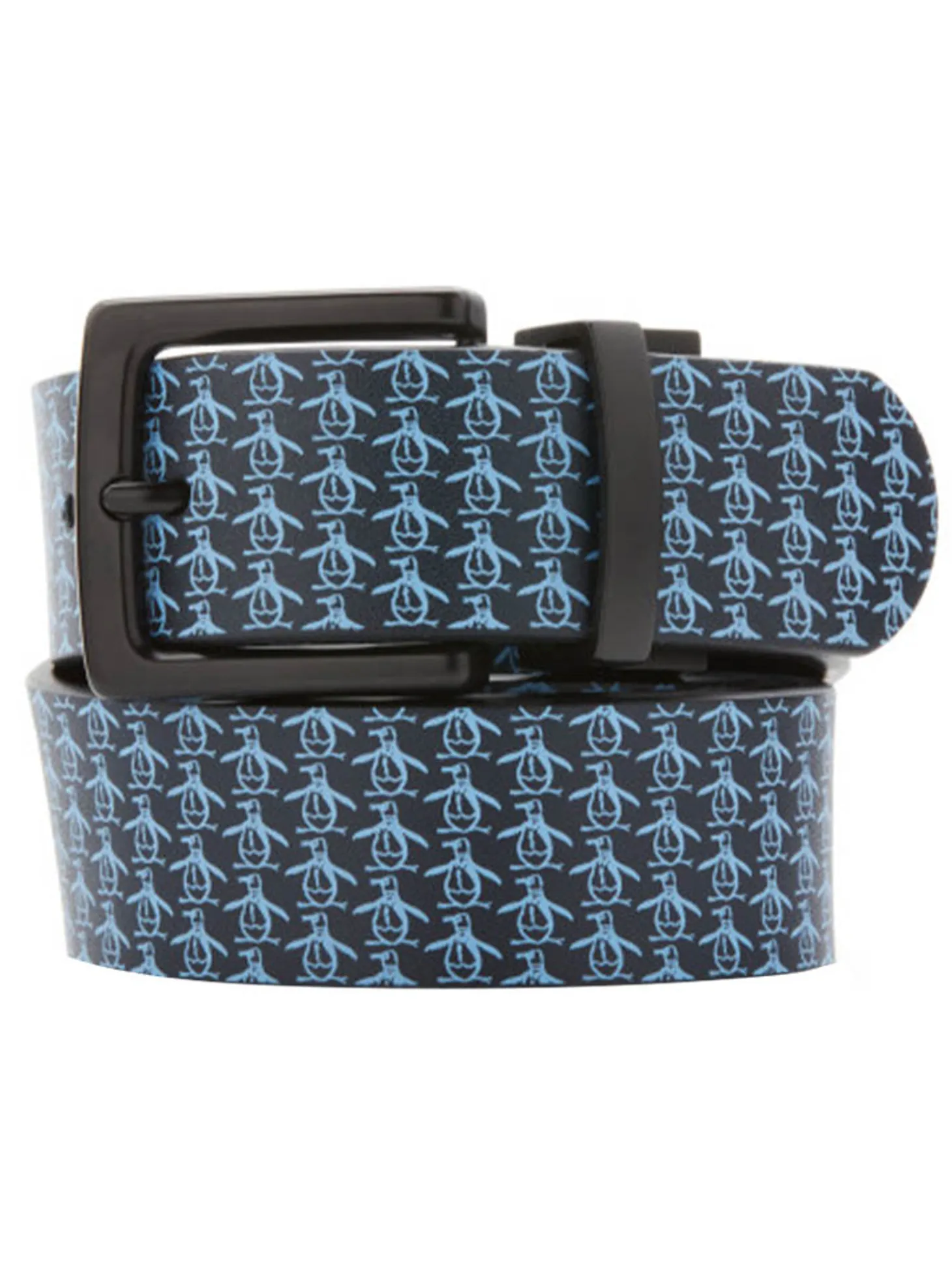 Original Penguin Reversible All Over Pete Printed Belt - Black Iris