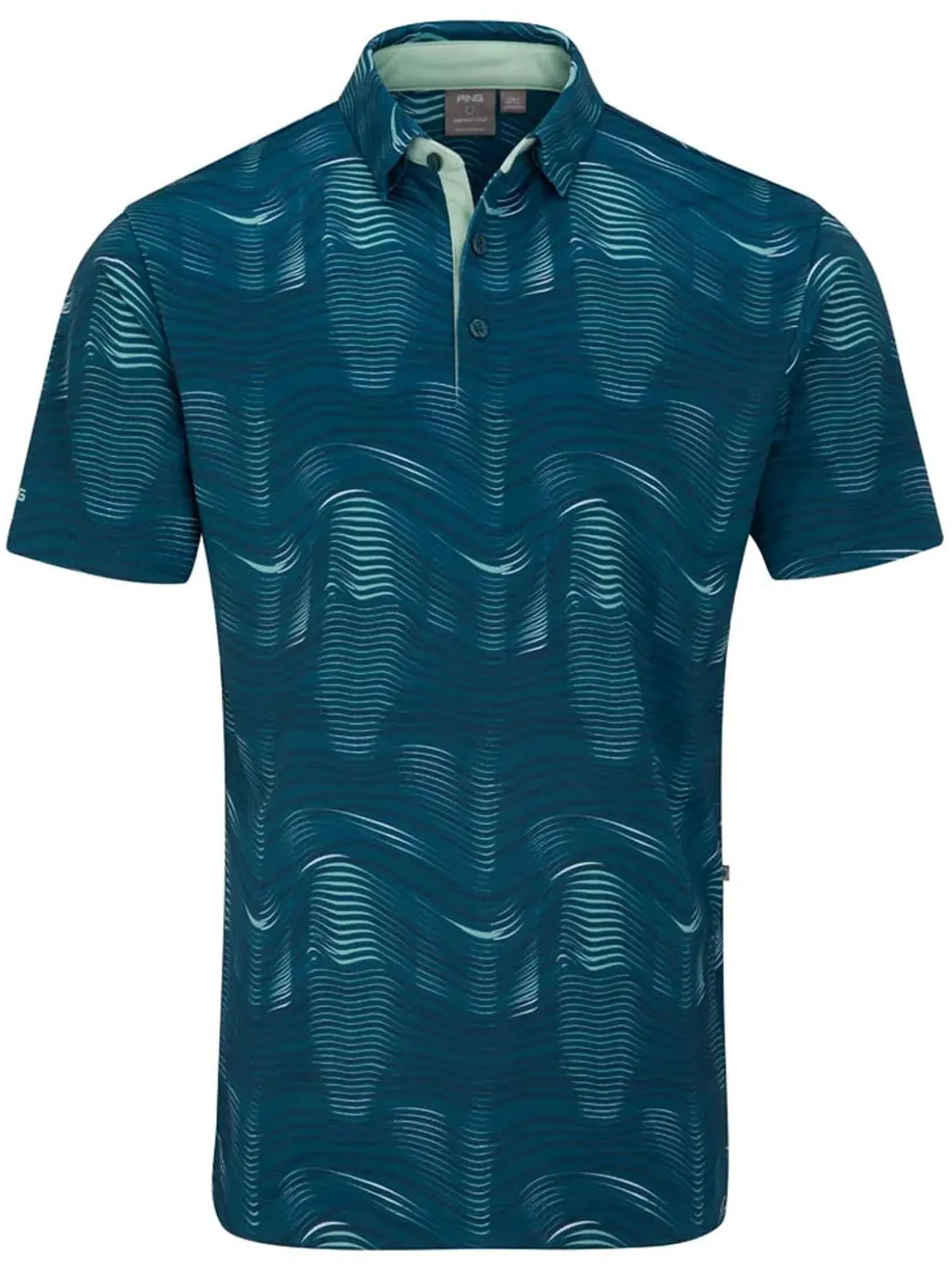 Ping Optic Groove Polo - Forest Multi