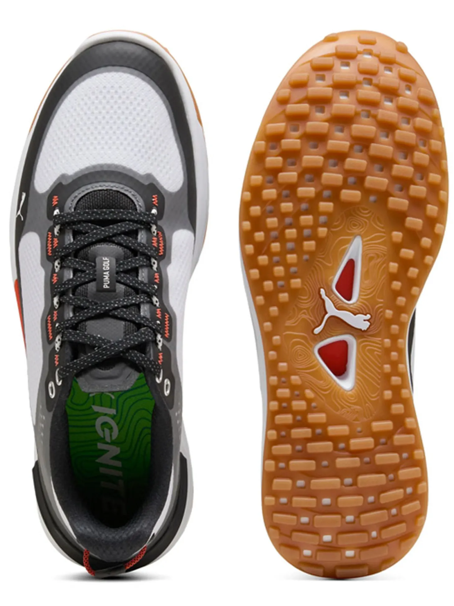 Puma IGNITE Elevate X Spikeless Golf Shoes - Puma White/Puma Black