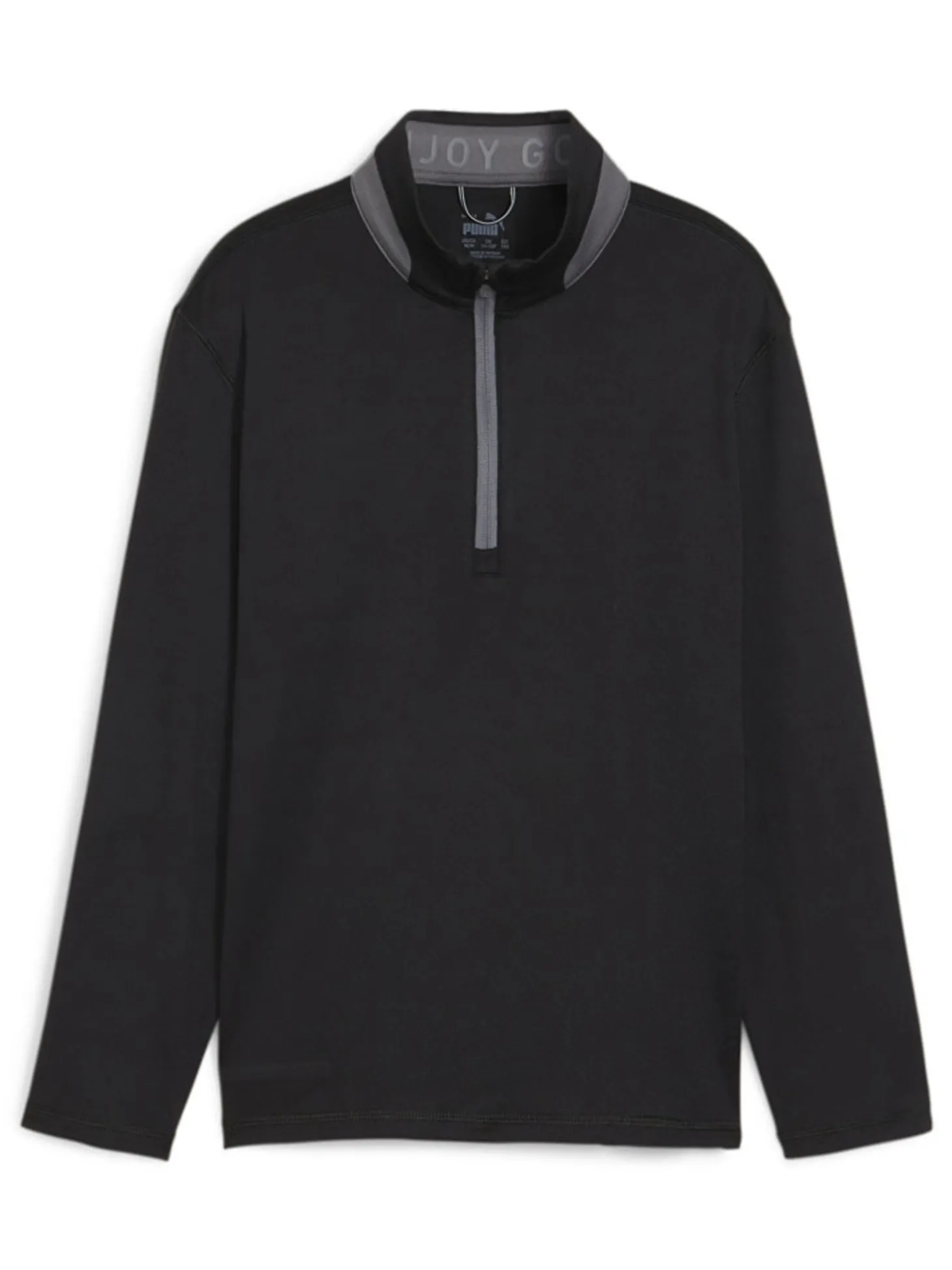 Puma JR Boy's Lightweight 1/4-Zip - Puma Black/Slate Sky