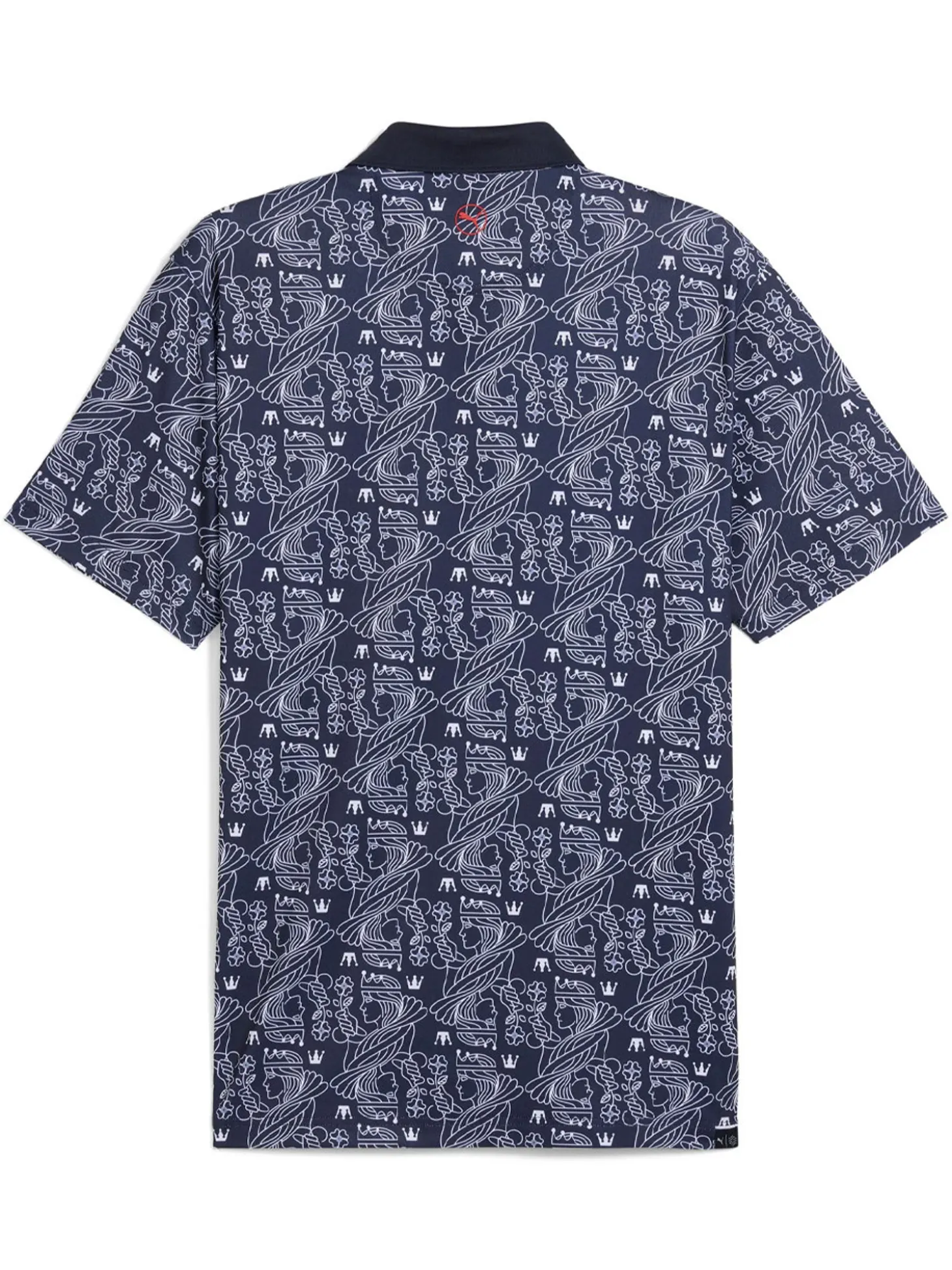 Puma Pique Royal Polo - Deep Navy/White Glow