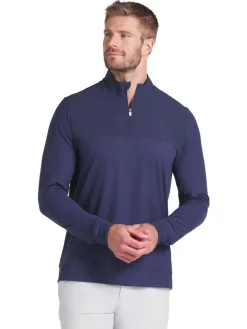 Puma Ripguard Hybrid 1/4 Zip - Deep Navy Heather/Deep Navy