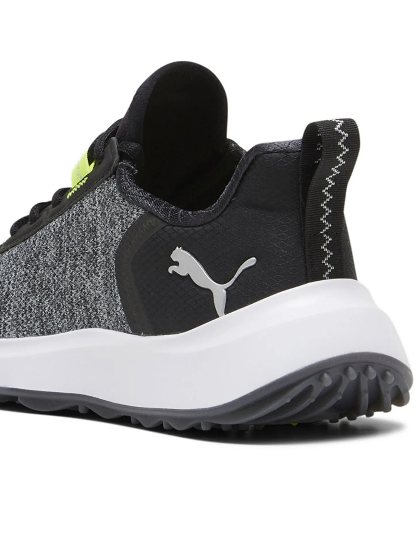 Puma Youth FUSION Crush Sport Spikeless Golf Shoes - Puma Black/Electric Lime