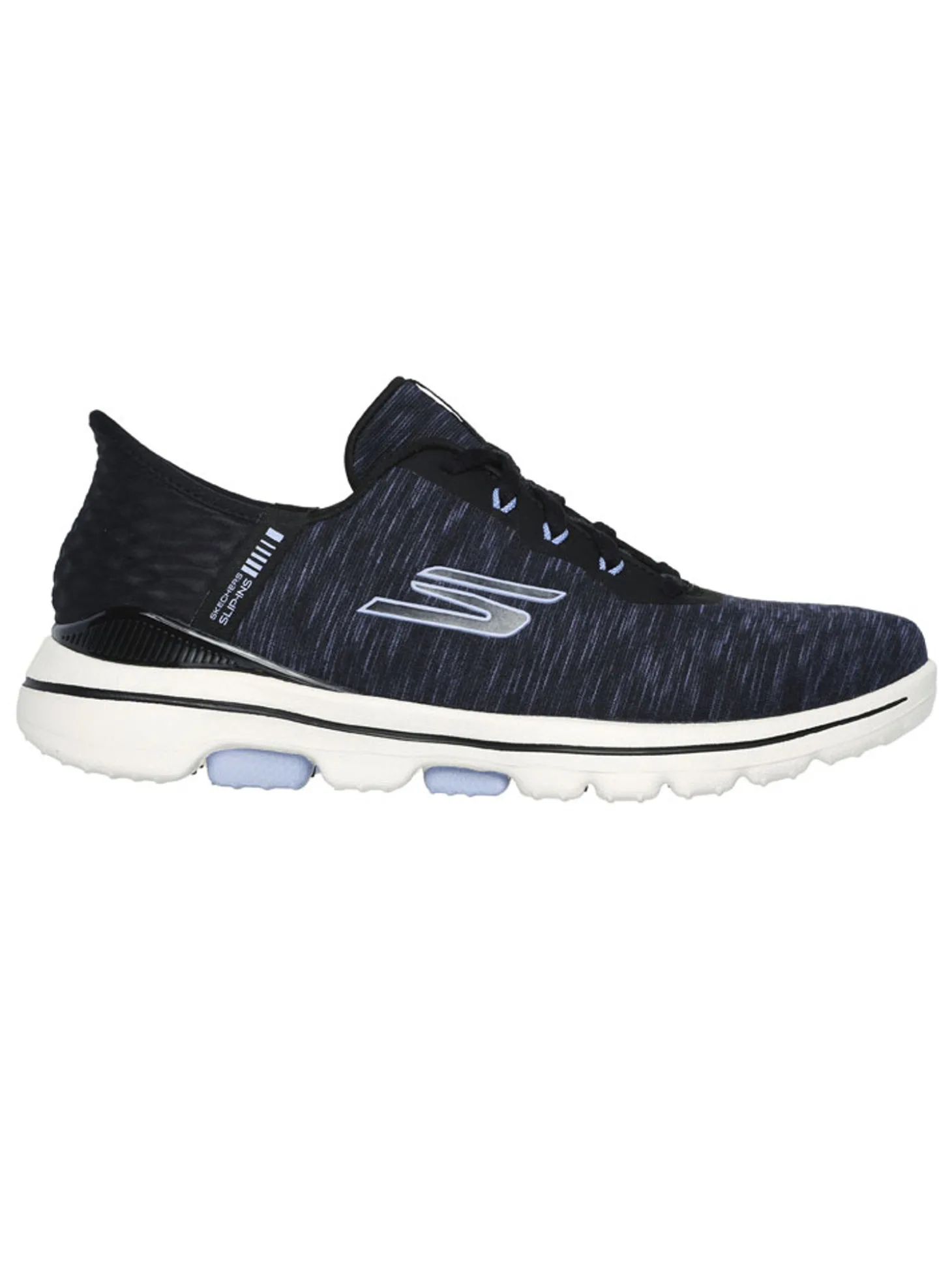 Skechers Women's GO GOLF Walk 5 Slip 'In Golf Shoes - Black/Lavender