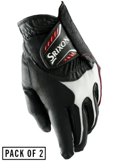 Srixon All Weather Golf Gloves - Womens 2 Pack Black