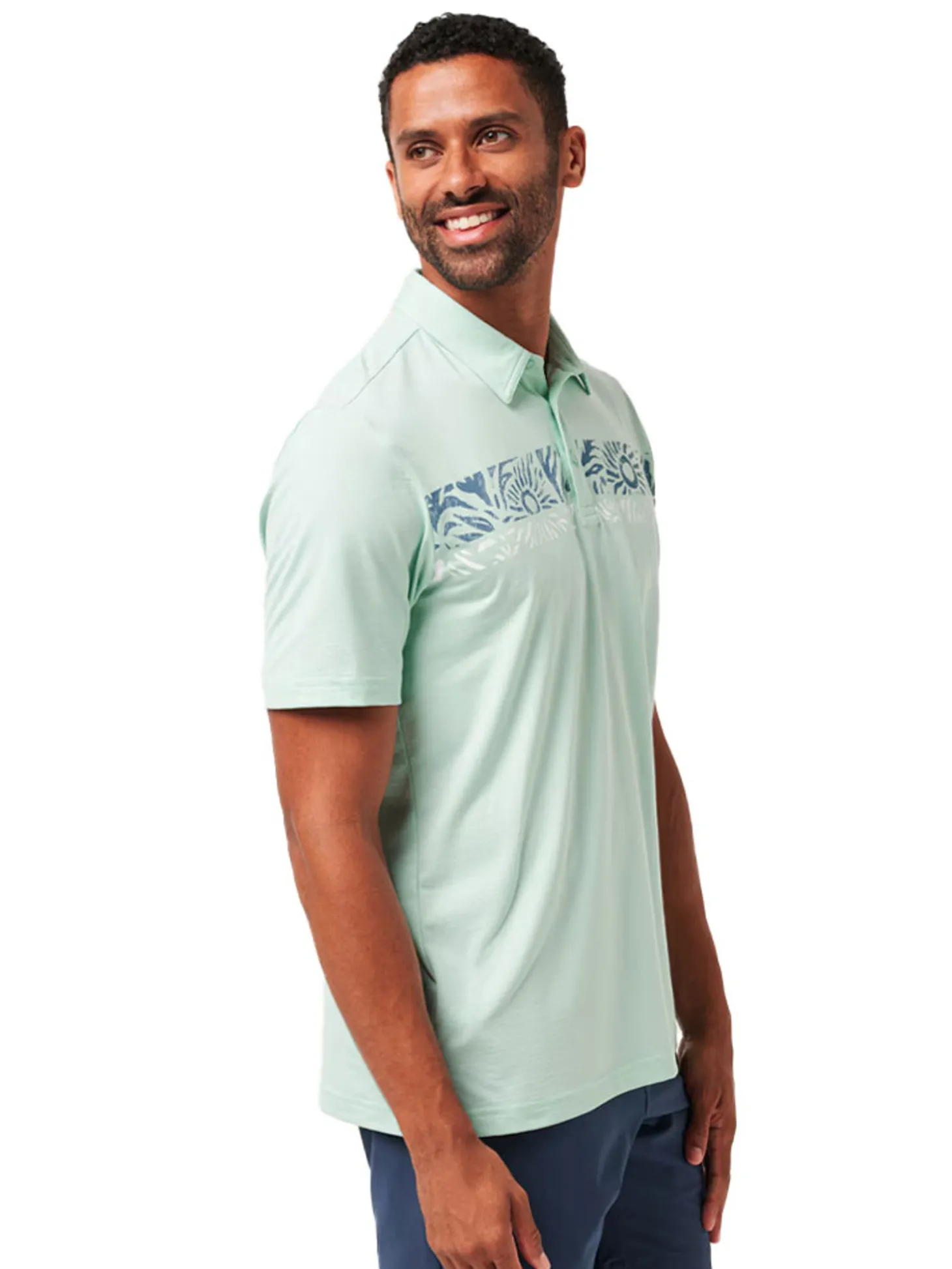 TravisMathew Salt Rock Polo - Eggshell Blue
