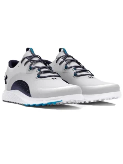 Under Armour Charged Draw 2 Spikeless Golf Shoes - Halo Grey/Capri