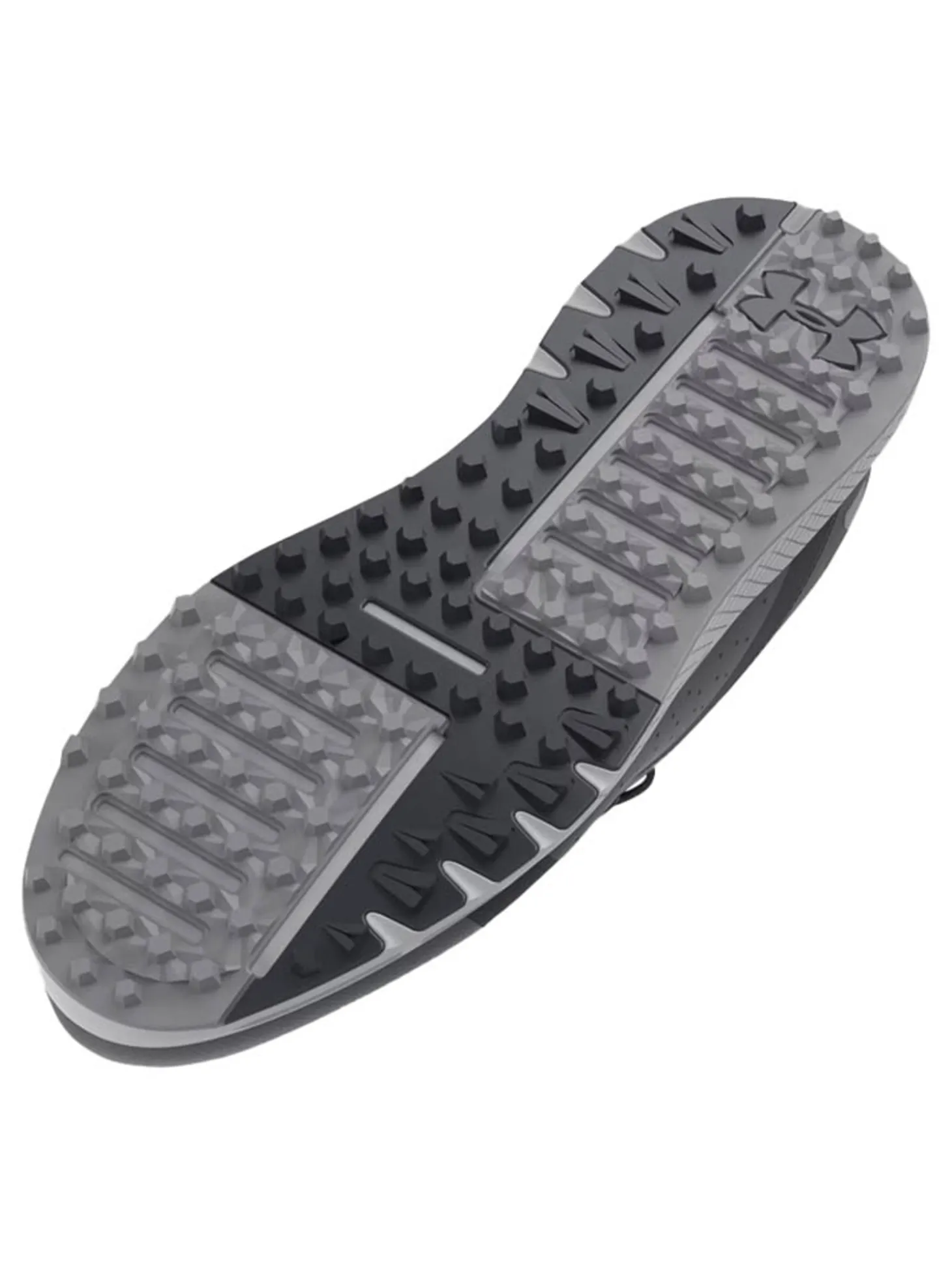Under Armour Charged Draw 2 Spikeless Golf Shoes - Black/Mod Grey