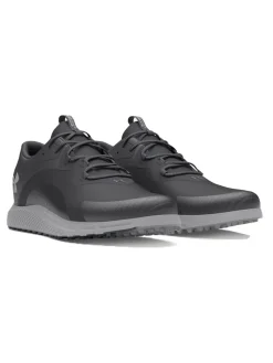 Under Armour Charged Draw 2 Spikeless Golf Shoes - Black/Mod Grey