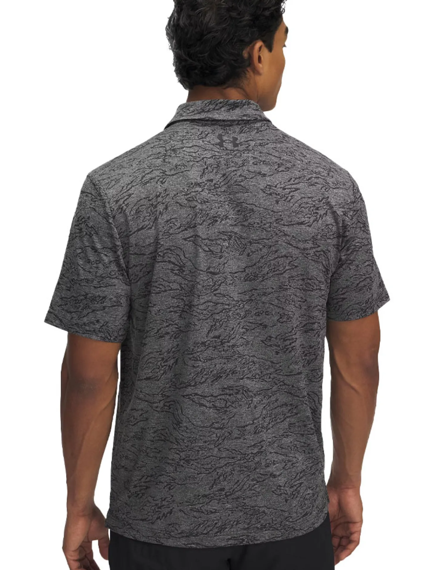 Under Armour Drive Jacquard Polo - Black/Steel